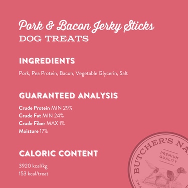 Pork & Bacon Jerky Sticks
